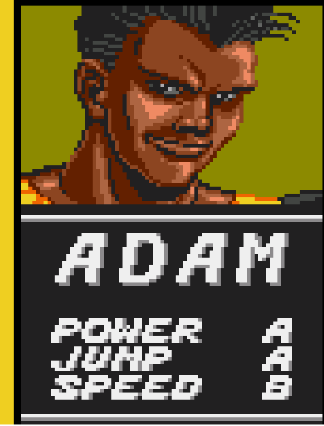 Retrato de Adam Hunter em Streets of Rage.