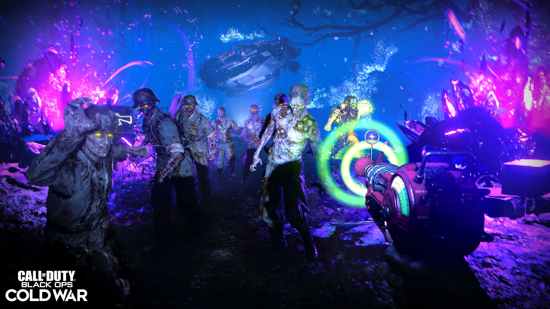 Horda avança contra uma arma especial em Zombies de Black Ops Cold War