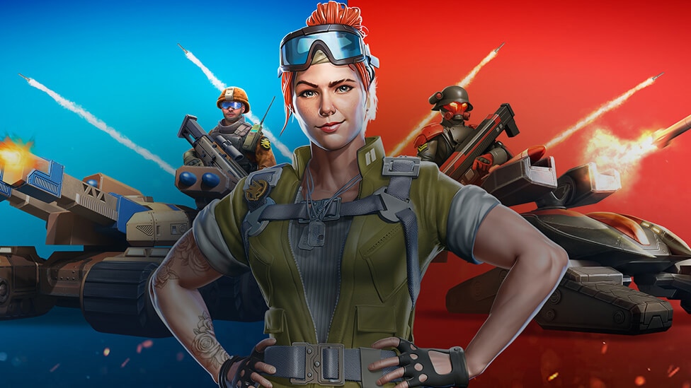 Captura oficial de Command & Conquer: Rivals com unidades disputando zonas.