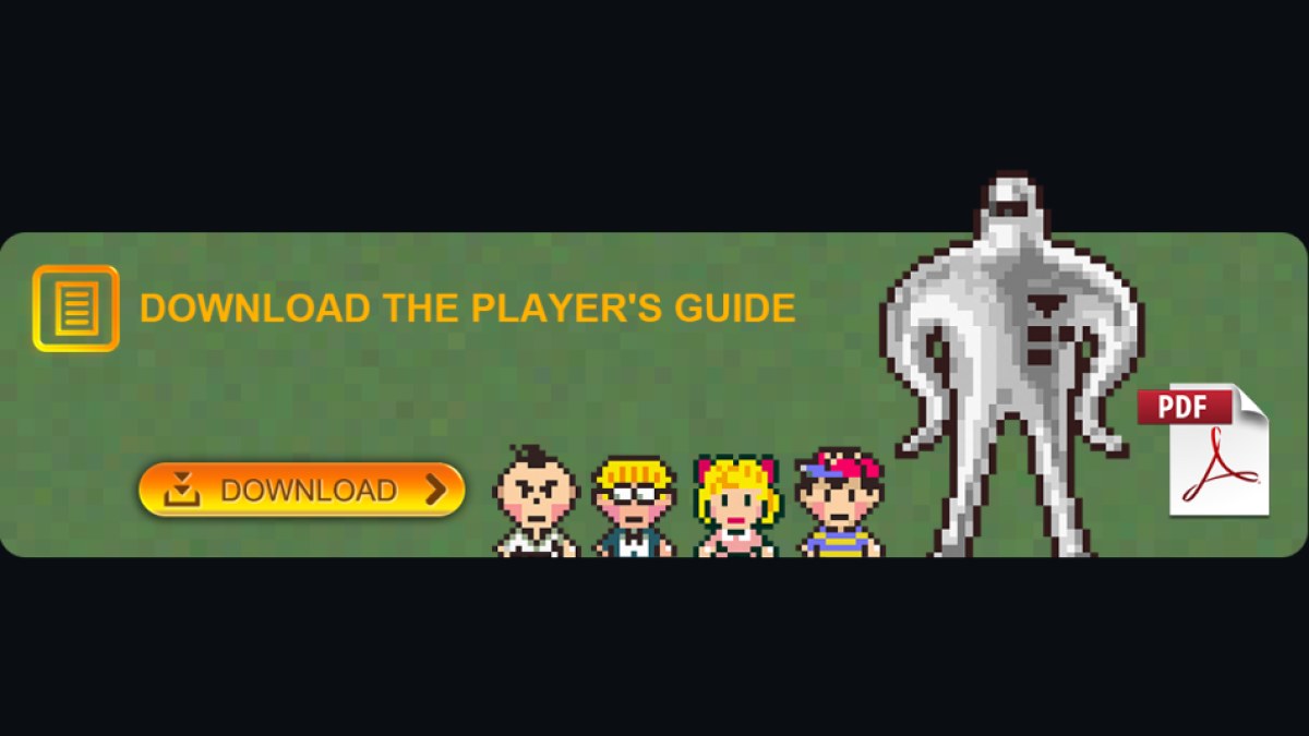 Imagem oficial do Players Guide de EarthBound