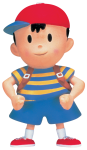 Ness em arte oficial de EarthBound