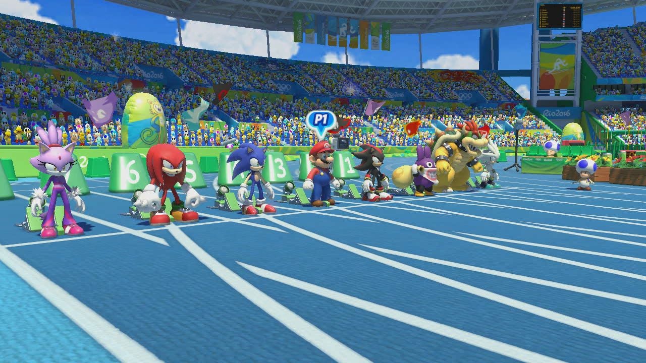 Personagens de Mario e Sonic em Mario & Sonic at the Rio 2016 Olympic Games.