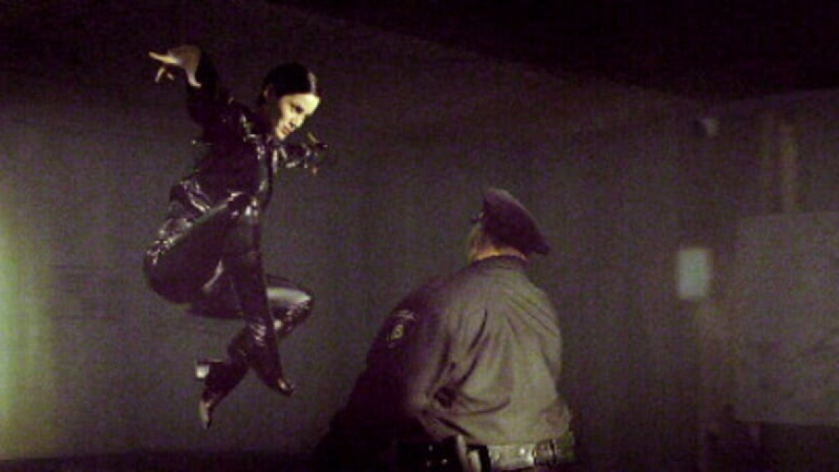 Morpheus em treinamento de combate