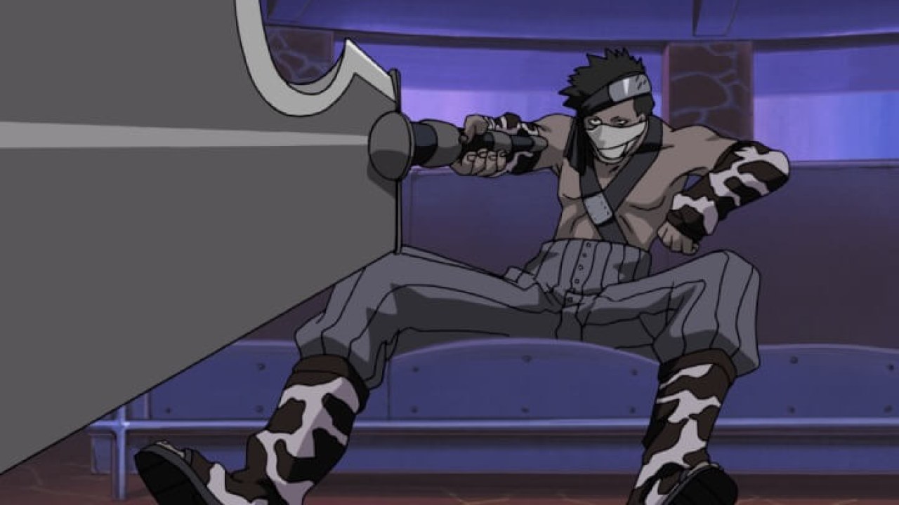 Zabuza em cena oficial de Naruto.