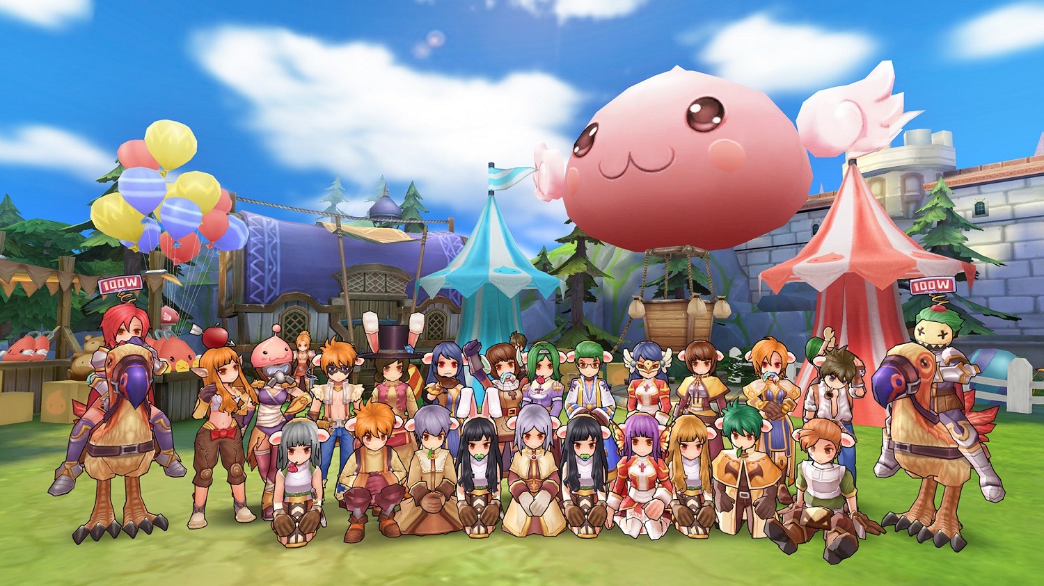 Personagens reunidos em Ragnarok M: Eternal Love.