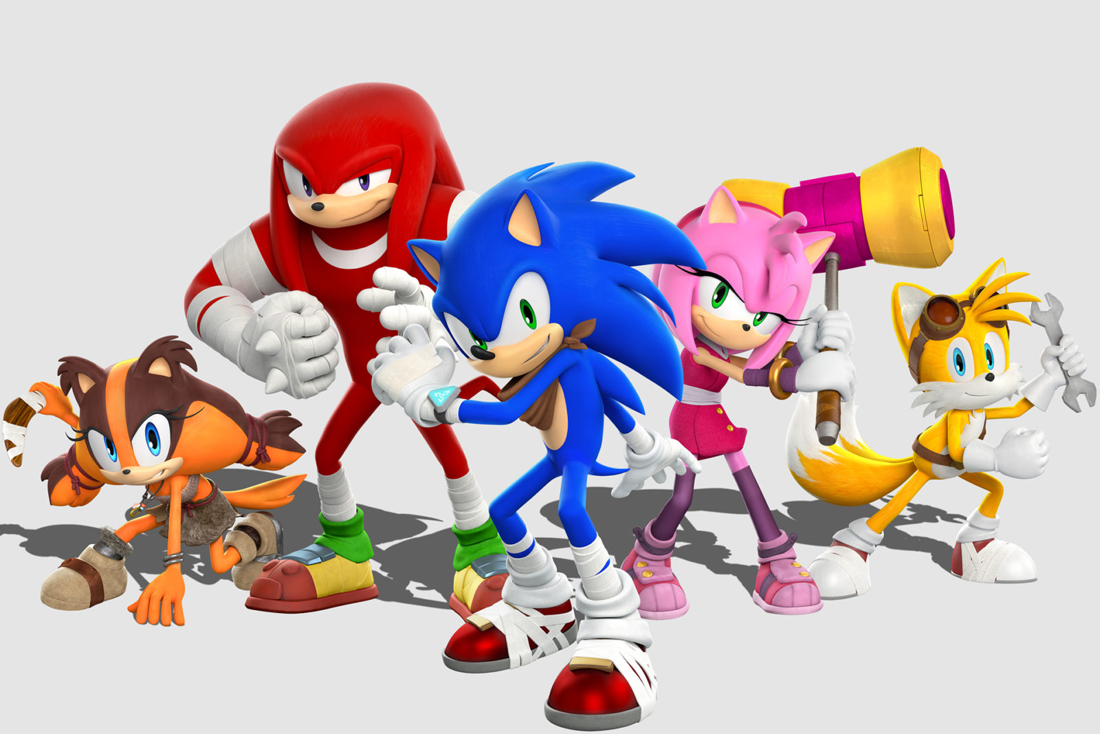 Arte de Sonic Boom com personagens redesenhados.