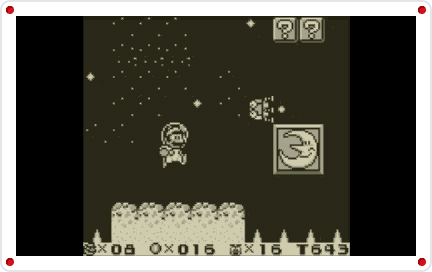 Mario salta numa fase de Super Mario Land 2
