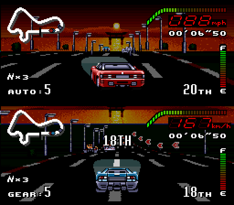 Corrida noturna em Top Gear.