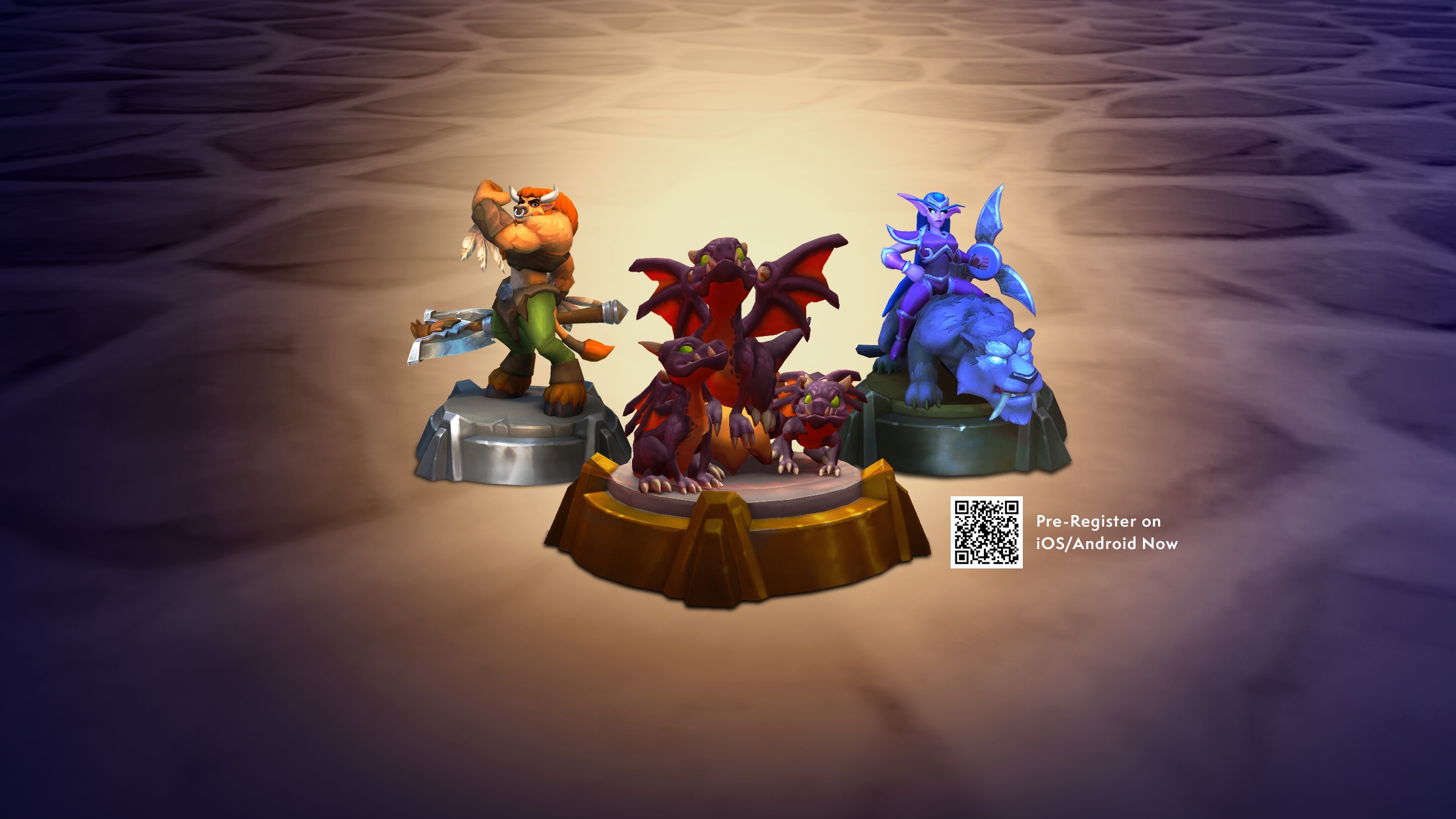 Brinquedos de Warcraft Rumble aparecem sobre pequenas bases dentro de World of Warcraft