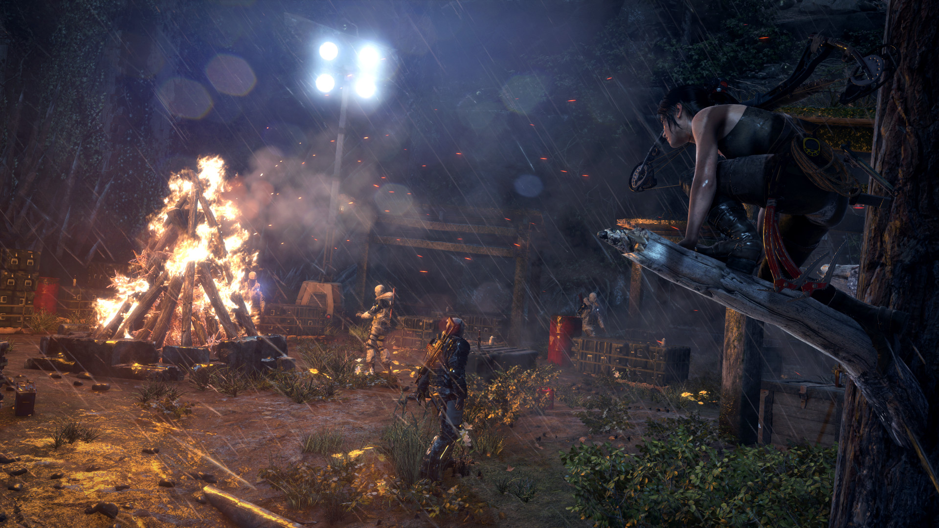 Lara Croft em cenário gelado de Rise of the Tomb Raider.