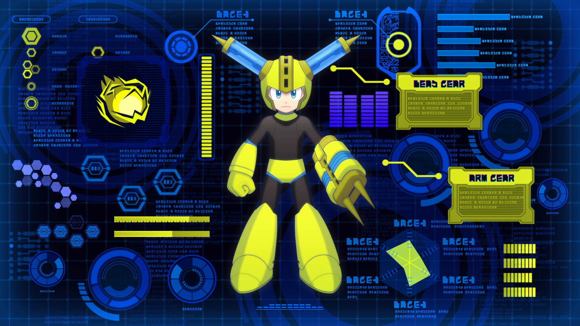 Mega Man em cenário industrial de Mega Man 11
