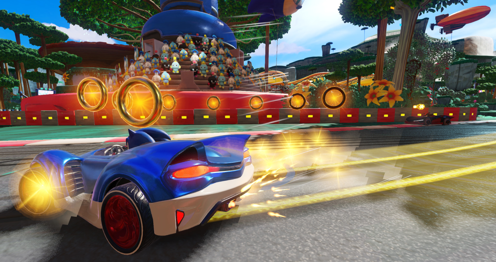 Corrida em equipe em Team Sonic Racing