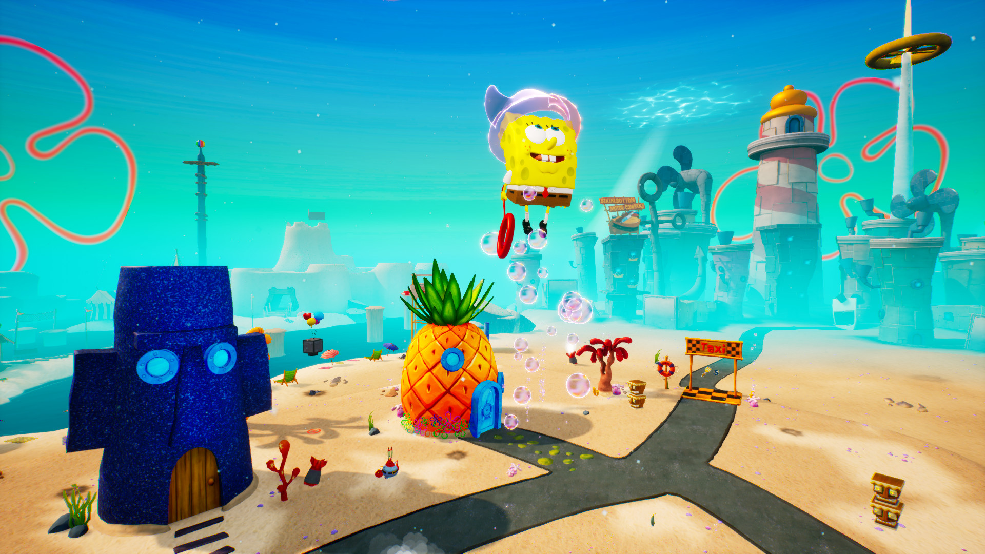 Bob Esponja em fase de Battle for Bikini Bottom - Rehydrated.