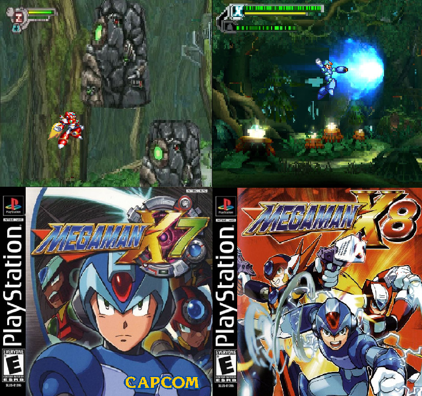 Imagem 14 da seção Mega Man X 7 e 8 em E se alguns jogos mais novos fossem feitos para o Playstation 1?