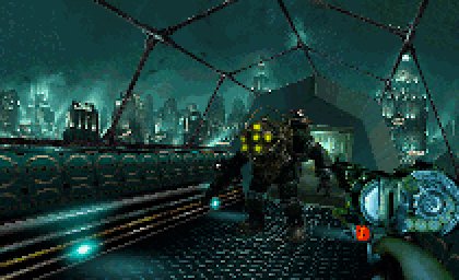 Imagem 8 da seção Bioshock em E se alguns jogos mais novos fossem feitos para o Playstation 1?