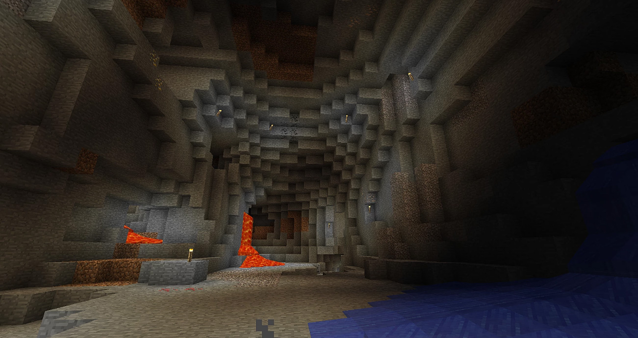 Imagem 1 da seção 5. Nunca cave em linha reta para cima ou para baixo em Dicas de sobrevivência e curiosidades sobre Minecraft para jogadores iniciantes