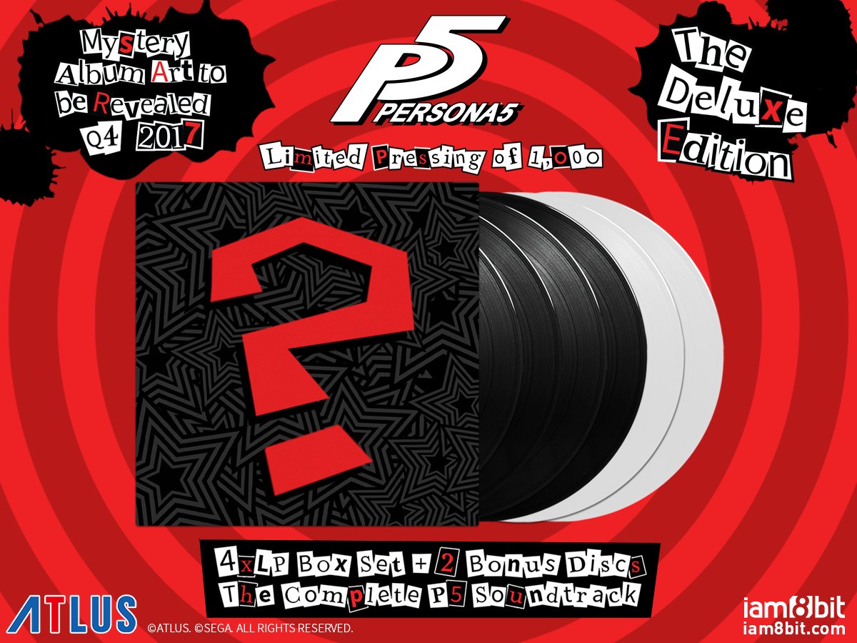 Imagem relacionada ao artigo Persona 5 receberá trilha sonora em disco de vinil pela iam8bit