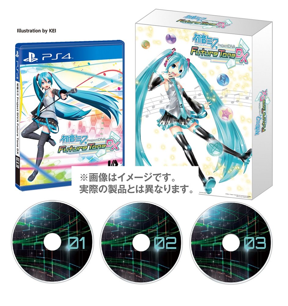 Edição limitada Memorial Pack de Hatsune Miku: Project DIVA Future Tone DX.