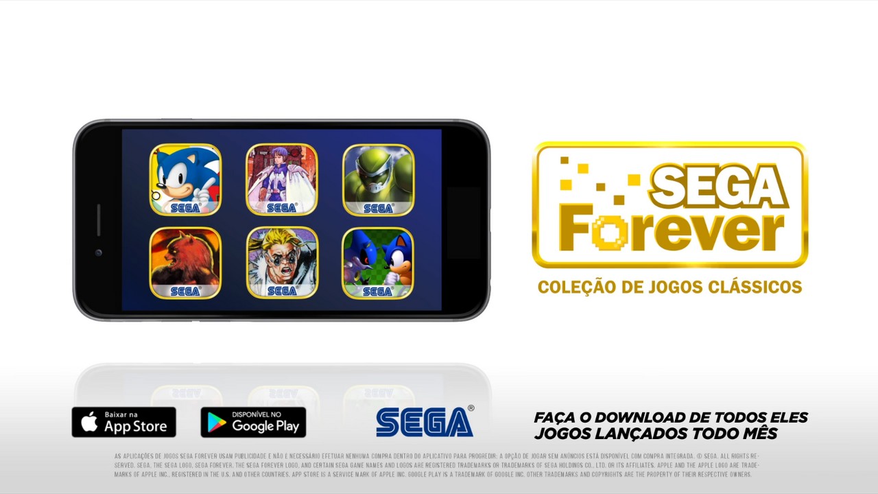 Revelado o SEGA Forever: jogos de todos os consoles SEGA para dispositivos móveis