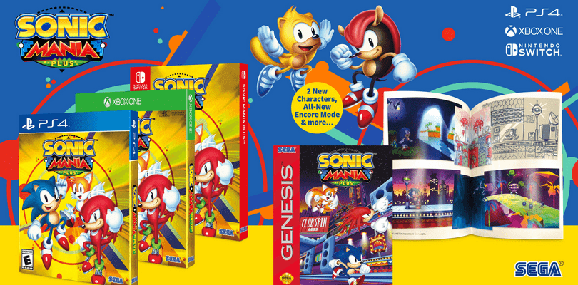 Imagem relacionada ao artigo Edição física de Sonic Mania Plus será lançada no Brasil