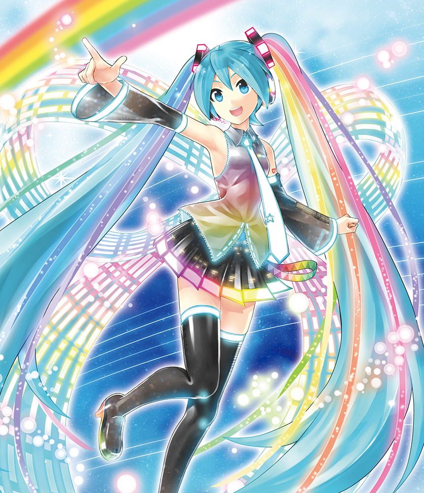 Arte do box Blu-ray de Hatsune Miku Project DIVA Future Tone DX