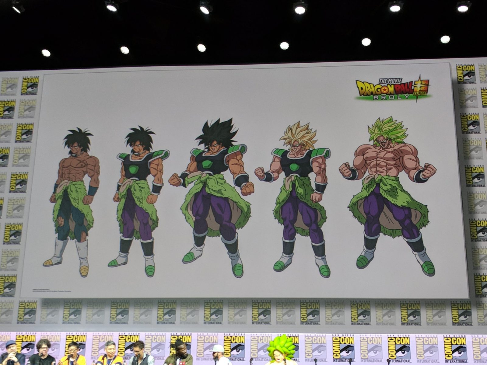 Arte de Dragon Ball Super Broly com personagens centrais