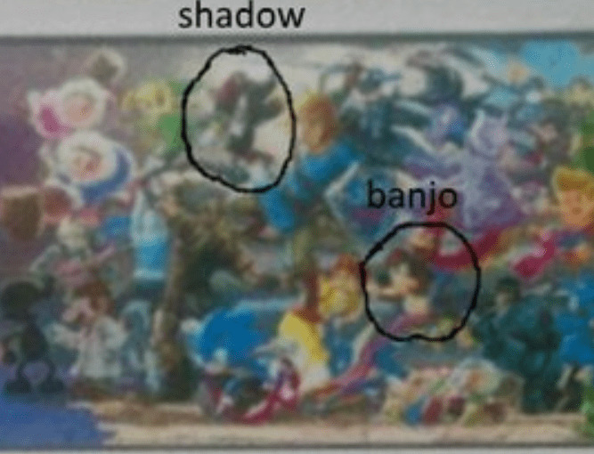 Imagem 1 relacionada ao artigo Possível imagem 'vazada' aponta que Shadow entrará no elenco de Smash Bros