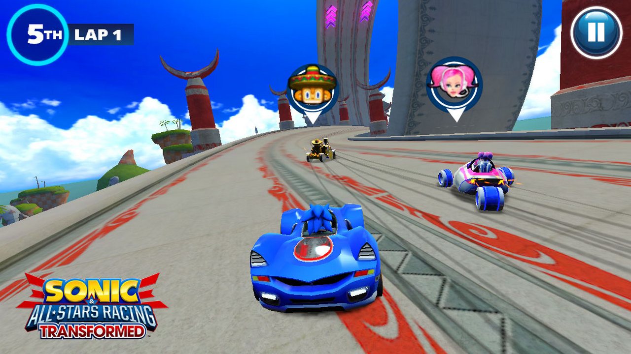 Imagem 1 da seção Sonic & SEGA All Stars Racing (7ª geração de consoles - 2010) em Mascotes e seus jogos de Kart - lista das séries relevantes