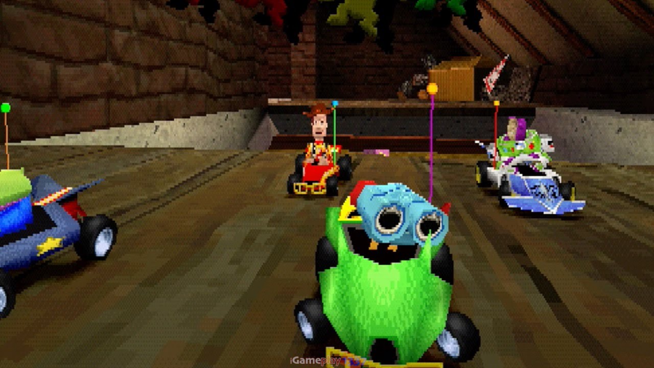 Imagem 11 da seção Toy Story Racer (PlayStation / GameBoy Color - 2001) em Mascotes e seus jogos de Kart - lista das séries relevantes