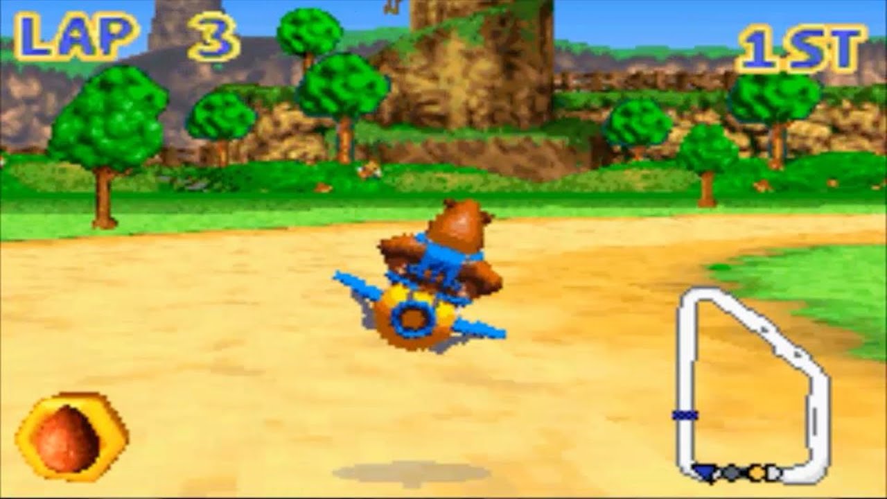 Imagem 4 da seção Banjo - Pilot (GameBoy Advance - 2005) em Mascotes e seus jogos de Kart - lista das séries relevantes