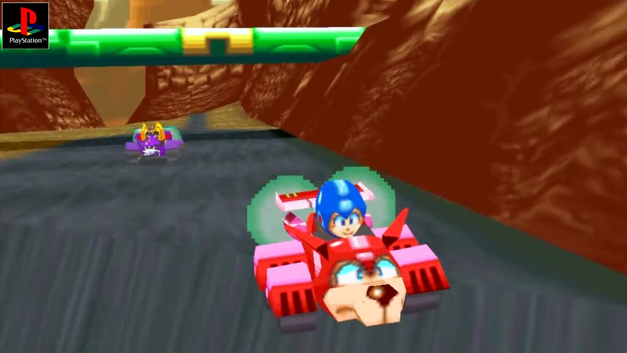 Imagem 5 da seção Mega Man Battle & Chase (PlayStation - 1997) em Mascotes e seus jogos de Kart - lista das séries relevantes
