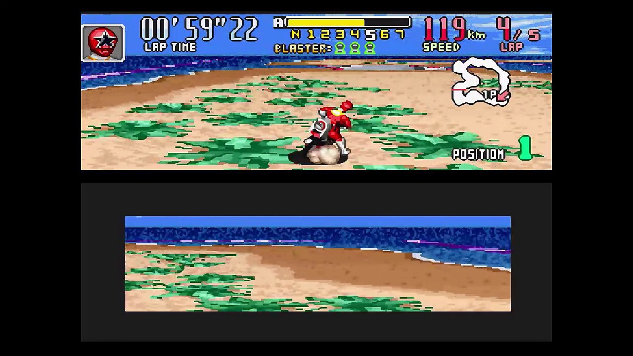 Imagem 7 da seção Power Rangers Zeo: Battle Racers (Super Nintendo - 1996) em Mascotes e seus jogos de Kart - lista das séries relevantes