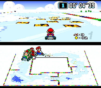 Imagem 7 da seção Análise técnica em Super Mario Kart: O início de um novo gênero