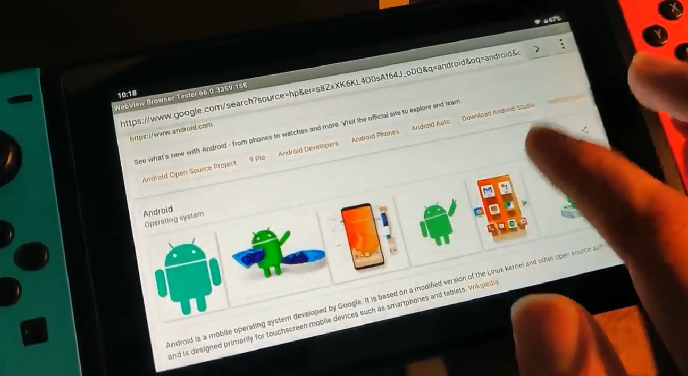 Nintendo Switch agora roda Android Q não-oficialmente