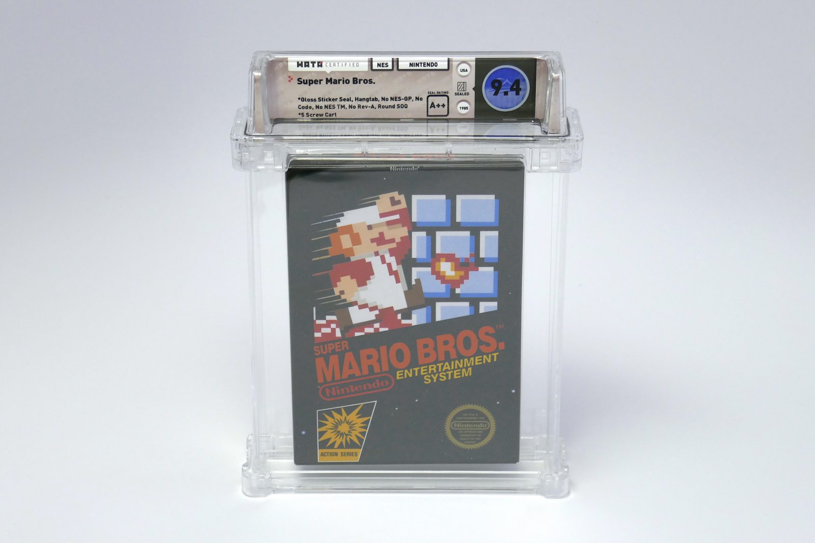 Super Mario Bros. lacrado é vendido por US$100.150,00