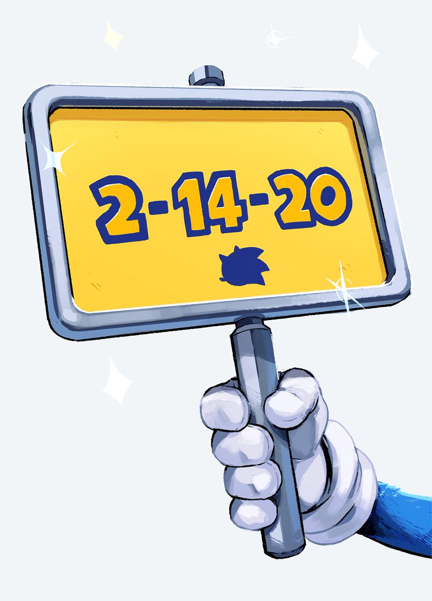 Imagem da seção Sonic usando luvas no pôster em Sonic: O Filme é adiado para 2020