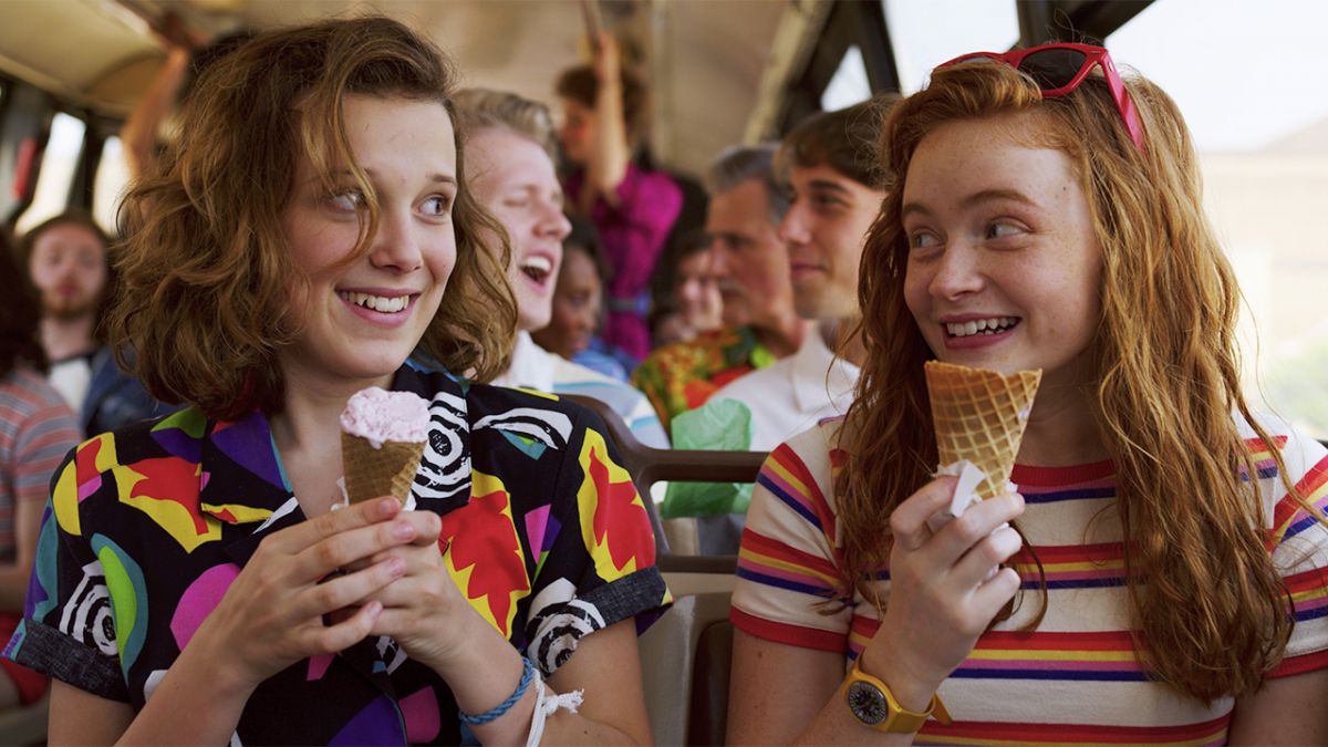 Imagem de Stranger Things com atmosfera escura