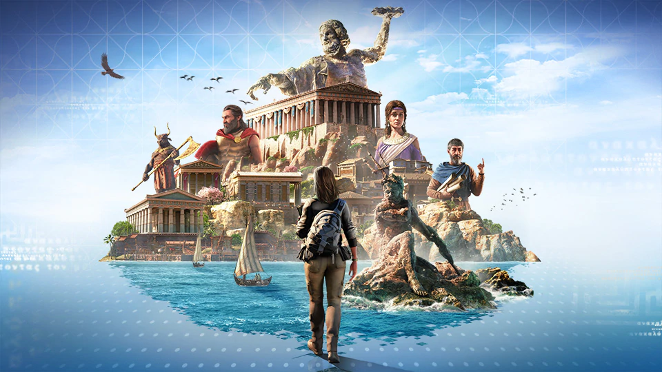 Discovery Tour sobre a Grécia Antiga. Acervo oficial da Ubisoft.
