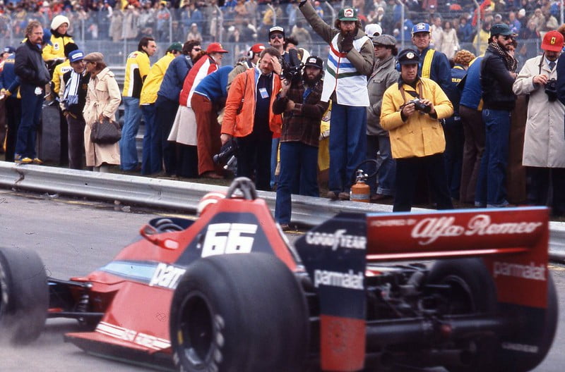 O carro Brabham-Alfa Romeo dirigido por Nelson Piquet, 8 de outubro de 1978. Acervo do Flickr.