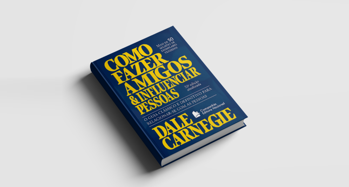 Capa do livro "Como fazer amigos & influenciar pessoas" de Dale Carnegie. Divulgação