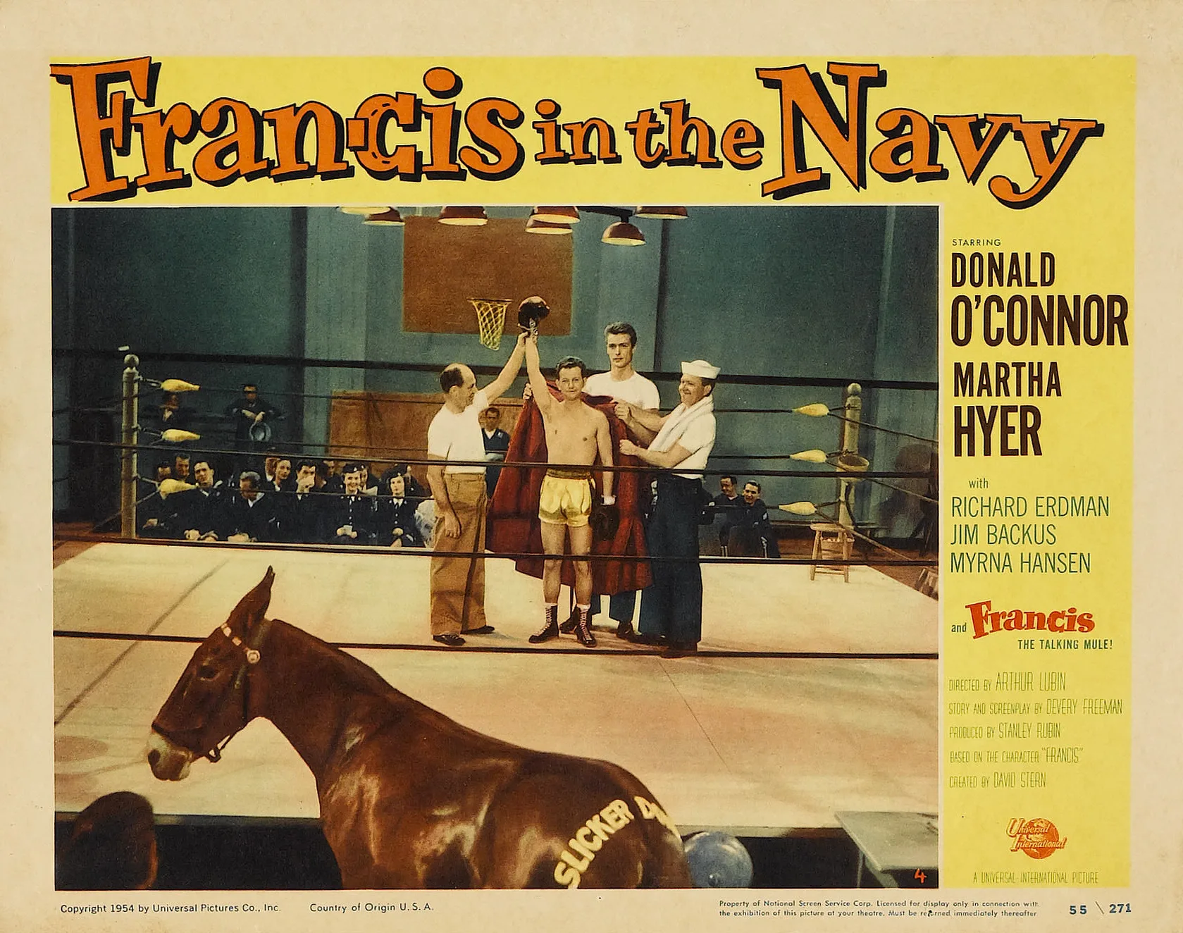 Poster do filme "Francis na Marinha". Fonte: IMDb