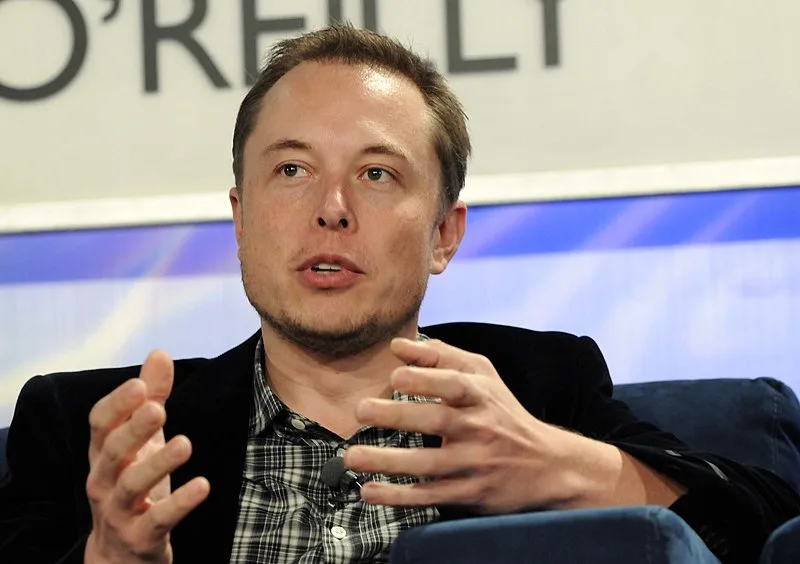 Elon Musk. Acervo do Wikimedia Commons.