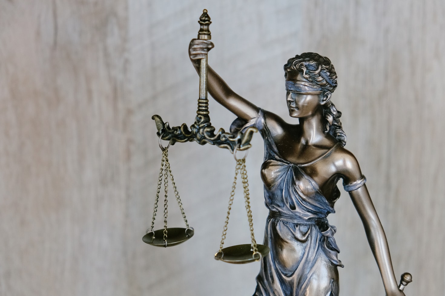 Símbolo da justiça. Acervo do Unsplash (Creative Commons).
