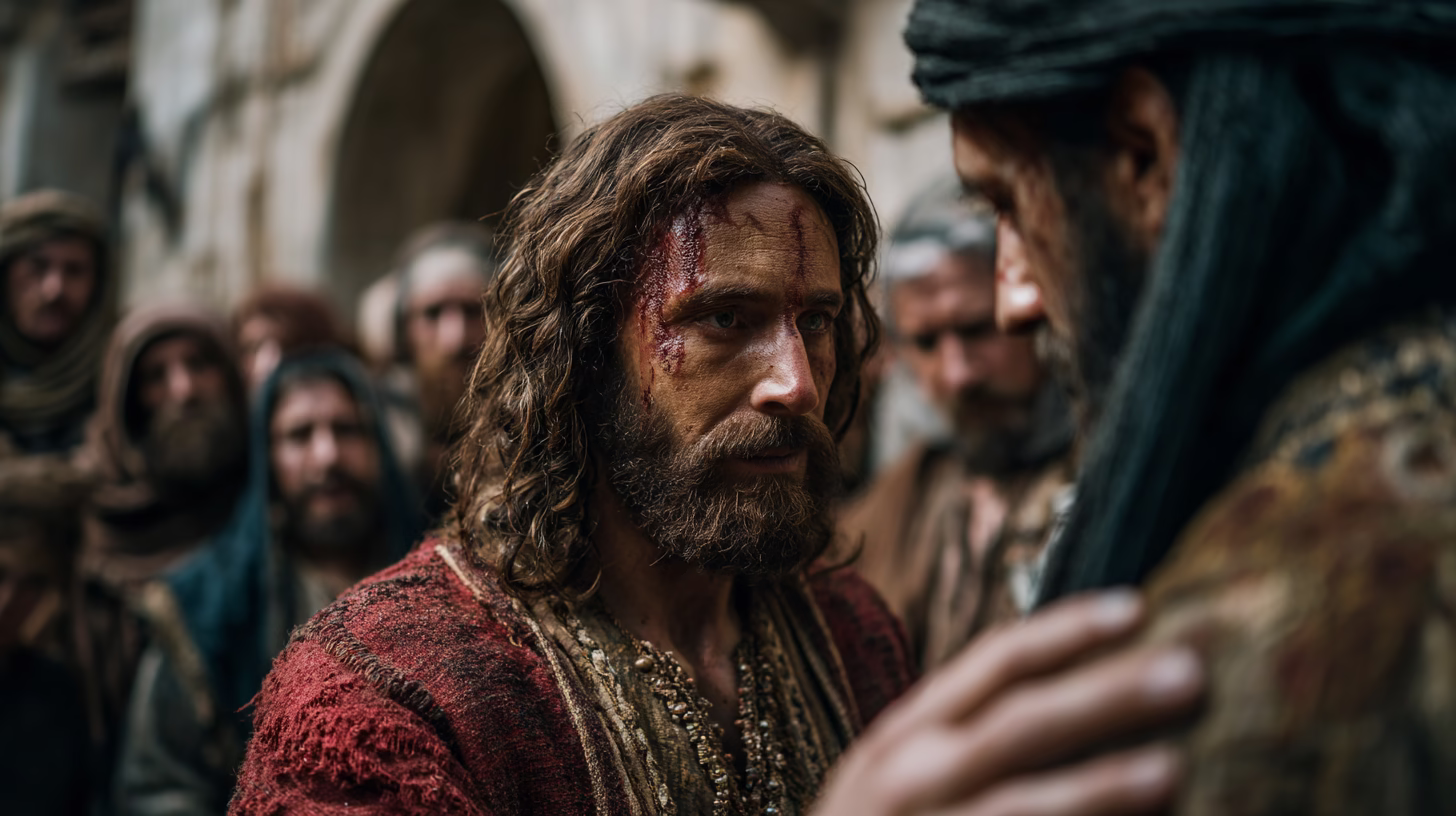 Representação de Jesus e um discípulo. Imagem: Eu, Brasileiro.
